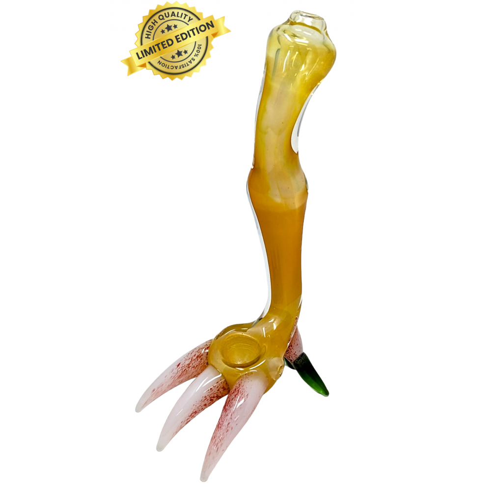 7" Clawed Bird Leg Animal Hand Pipe [NAP10] Exclusive Hand Blown